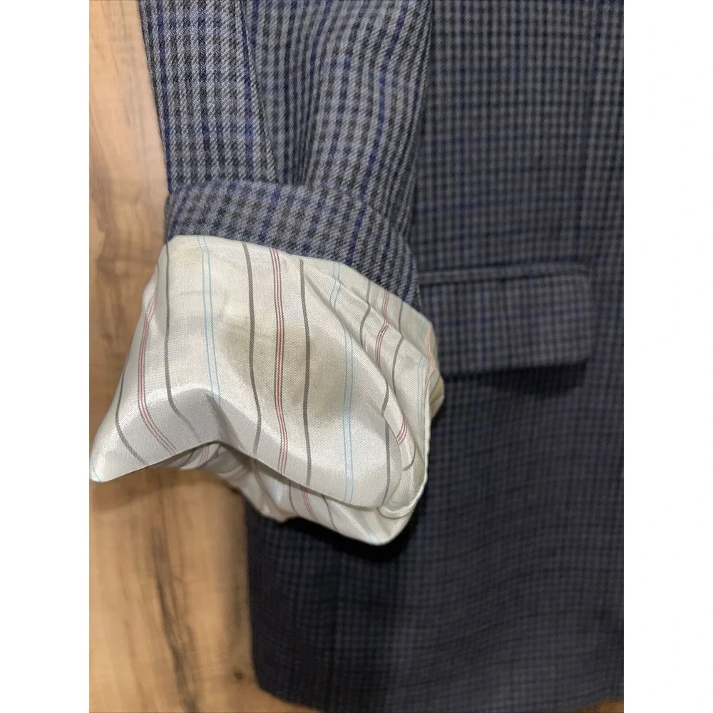 Ralph Lauren‎ 100% Wool Plaid Suit Coat Size 48 Long